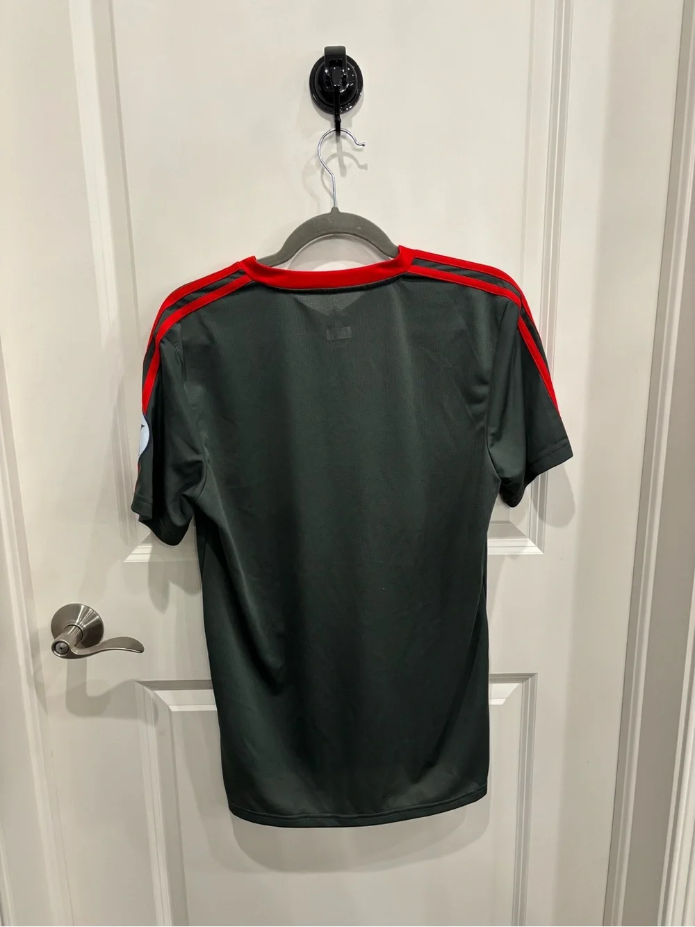 adidas Bayern Munchen Training Jersey with Bright Red Collar